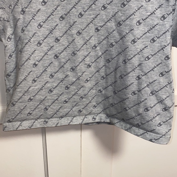 Champion Heritage XS Gray Logo Print Shirt - Picture 6 of 8